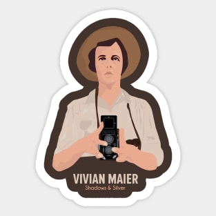 Vivian Maier - Shadows and Silver: Capturing Life's Essence Sticker